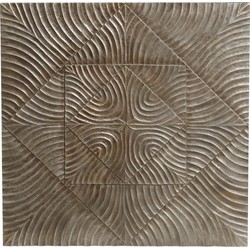 PTMD Azyz Silver MDF wallpanel carved square L