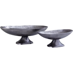 PTMD Schaal Loman - 64x33x28 cm - Aluminium - Zwart