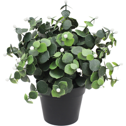 Greenmoods Kunstplant Eucalyptus - Nep plant - Sterk UV bestendig - 1 Stuk - Wit-