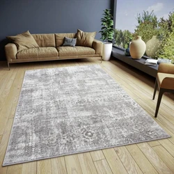 Vintage vloerkleed - Style Grijs/Beige - 57 X 90 CM