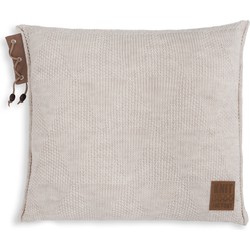 Knit Factory Jay Sierkussen - Beige - 50x50 cm - Inclusief kussenvulling