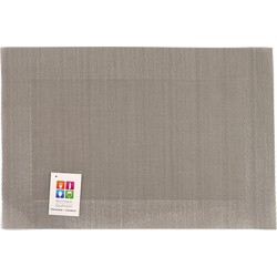 Placemats Hampton - 1x - taupe - PVC - 30 x 45 cm - Placemats