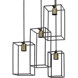 Light and Living hanglamp  - zwart - metaal - 2904512