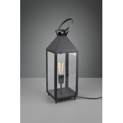 Moderne Tafellamp  Farola - Metaal - Zwart