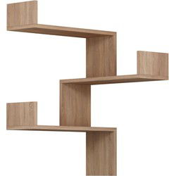 Hoekwandrek met 3 planken H90 cm - Luska