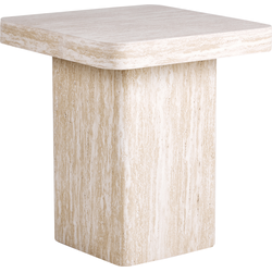 Beliani DUSON - Bijzettafel-Beige-MDF