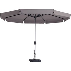 Stokparasol Syros luxe 350 cm Polyester taupe zonwering - Madison