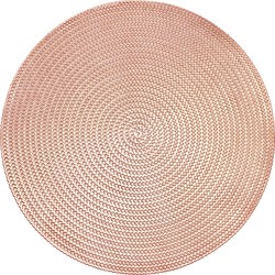 Krumble Placemat rond - PVC - Rosegoud