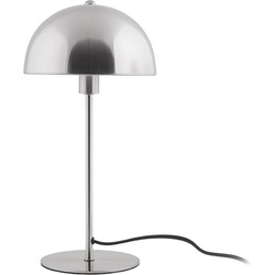 Tafellamp Bonnet - Metaal Satijn Nikkel - 39x20cm