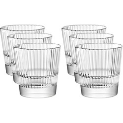 Royal Leerdam Diva drinkglazen/tumblers - 6x - transparant - 300 ml - Drinkglazen