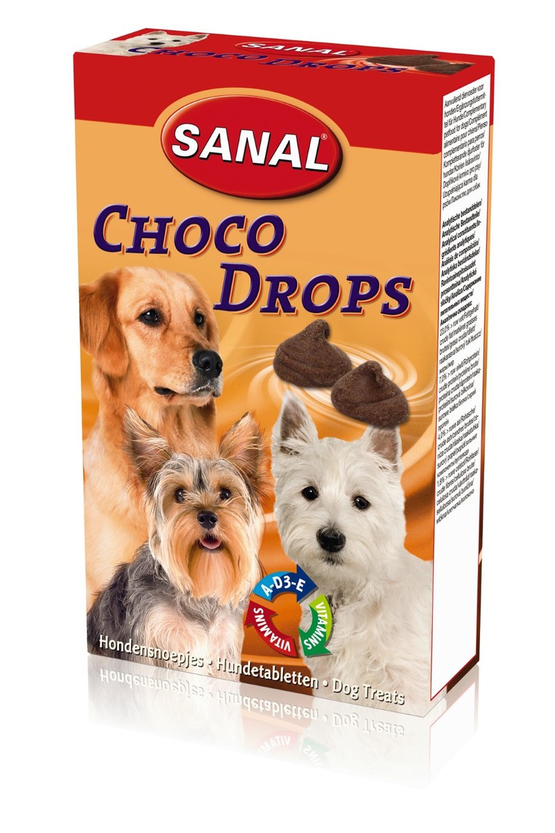 choco drops hond 125gr - Sanal - 