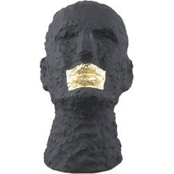 PTMD Deco Object Bertrand - 27x20x33cm - Keramiek - Zwart