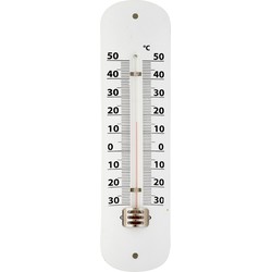 Thermometer wit voor binnen en buiten - Buitenthermometers