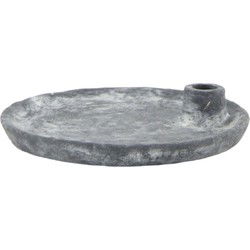 Kaarshouder cement l22b22h4 cm grijs