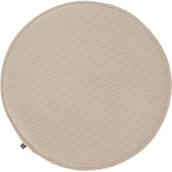 Kave Home - Sora rond stoelkussen corduroy taupe Ø 35 cm