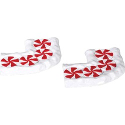 Candy cane lane curved set of 2
