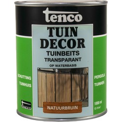 Tuindecor transparant natuurbruin 1l verf/beits - tenco