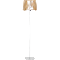 Beliani FORGE - Staande lamp-Lichte houtkleur-Metaal
