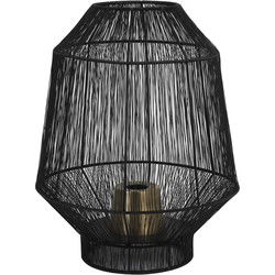 Light & Living - Tafellamp VITORA - Ø37x46cm - Zwart