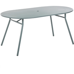 CALVI  - Tuintafel - Lichtblauw - 160 x 90 cm - Staal