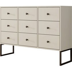 Meubella - Ladekast Lyndall - Beige - 115 cm
