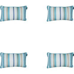 Madison -  Sierkussen Righe azure - Ca. 30x50 cm - Set van 4
