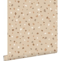 ESTAhome behang terrazzo lichtbeige - 50 x 900 cm - 139826