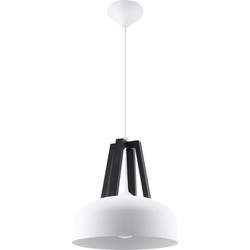 Hanglamp modern casco wit zwart