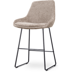Nino-Isa barkruk bruin - zwart onderstel - 65 cm
