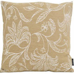 Sierkussen Lena Leafs Beige | 45 x 45 cm | Katoen/Polyester