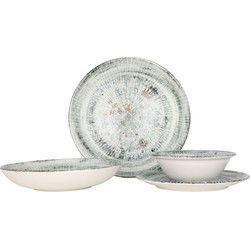 Bonna Serviesset (Medium) - Odette - 24 delig - 6 Personen - Porselein