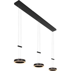Steinhauer hanglamp Piola - zwart - metaal - 3501ZW