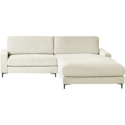 Beliani MALOY - Hoekbank-Wit-Chenille