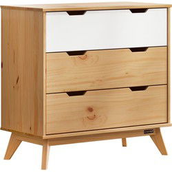 Ladekast Borneo Naturel Grenenhout 80x79x40cm FSC gecertificeerd