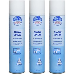 4x Sneeuwsprays/sneeuw spuitbussen 400 ml - Decoratiesneeuw