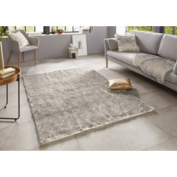 Hoogpolig Imitatiebont vloerkleed - Faux Fur Crème / Wit - 180 X 280 CM