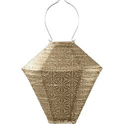 Lumiz Solar Buitenlampion - Sashiko Diamond - 28 cm - Goud