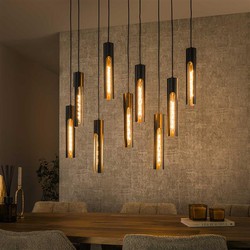 Hoyz Collection - Hanglamp 5+4 Tube - Artic Zwart