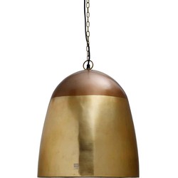 PTMD Mervin Ronde Hanglamp - H43 x Ø41 cm - Ijzer - Koper