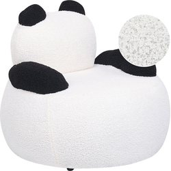 Beliani VIBY - Kinderfauteuil-Wit-Bouclé