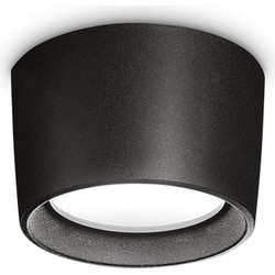 Ideal Lux - Livia - Plafondlamp - Metaal - GX53 - Zwart