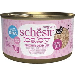 Schesir baby kitten kip&lever bouillon 70gr