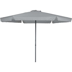 Delta parasol - Ø300 cm - carbon black - licht grijs