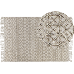 Beliani ALUCRA - Laagpolig-Beige-Wol