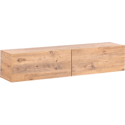 GLADSTONE - Wandgemonteerd TV-meubel - Bruin - 140 cm - Vezelplaat