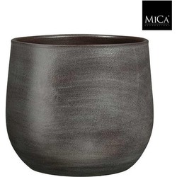 Mica Decorations Bloempot Sevilla - 27x27x24 cm - Terracotta - Bruin