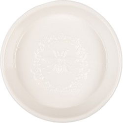 Clayre & Eef Zeepbakje Ø 13x3 cm Wit Keramiek