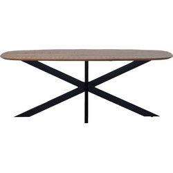 Eettafel Deens Ovaal - Bruin Hout - 160cm - Tafel Jordan