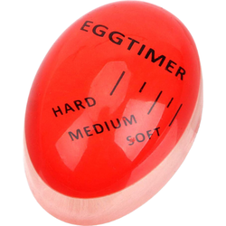 OTIX Eierwekker - Egg timer - Makkelijk eieren koken - Rood - 6x4.5x3 cm - Kunststof - Verkleurend