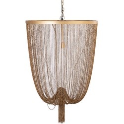 PTMD Hanglamp Solan - 70x70x100 cm - Ijzer - Goud